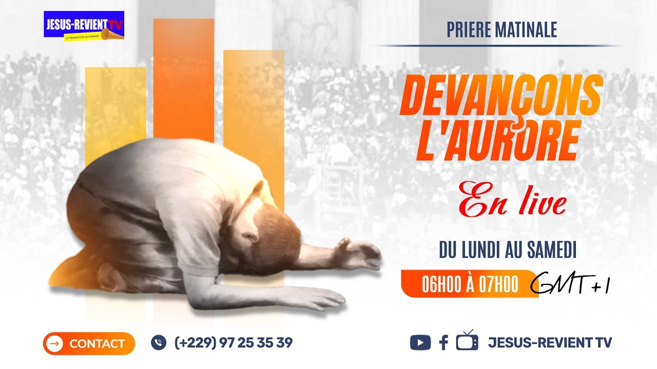 🟥 PRIERE MATINALE DU LUNDI 23 FEVRIER 2026 #jesusrevient
