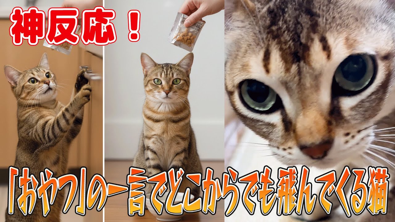 【シンガプーラ】「おやつ」の一言でどこからでも飛んでくる猫！がこちらです！神反応
