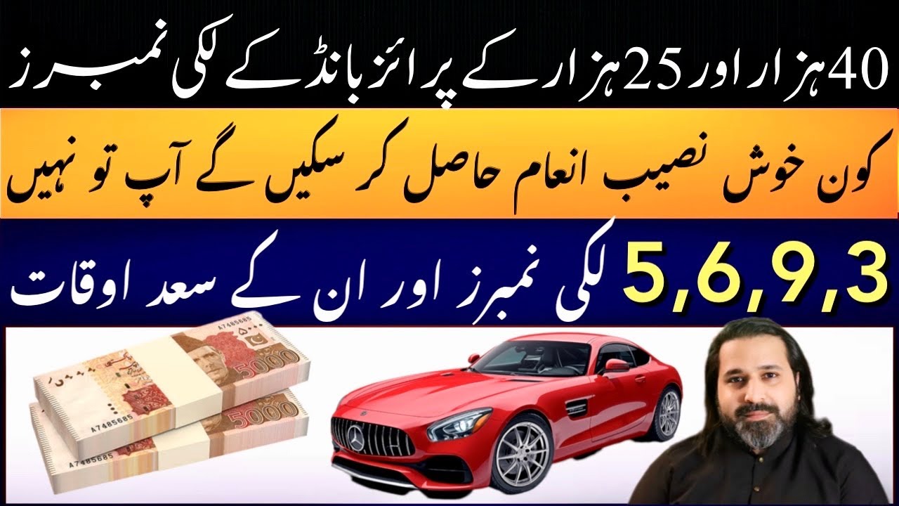 40000 and 25000 Prize bonds | Lucky draw | Biggest Benefits | Astrologer: Syed Mussawar Zanjani 