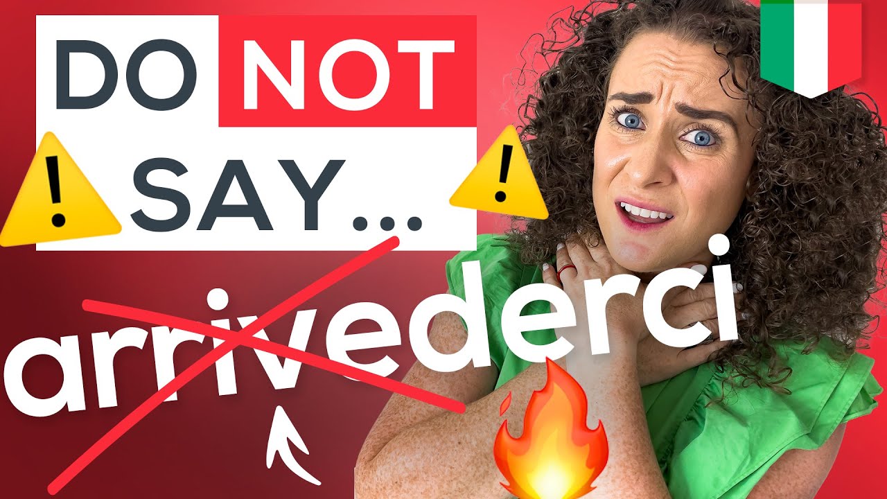 DO NOT say 'ARRIVEDERCI'! Say 'Goodbye' PROPERLY! in Italian 📚 FREE PDF (Italian Phrases for Travel)