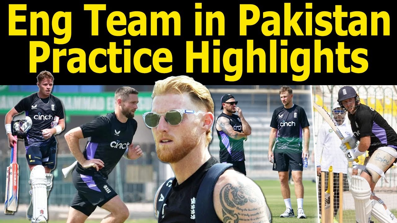 England cricket team’s first practice session for the Pak vs Eng Test series in Pakistan