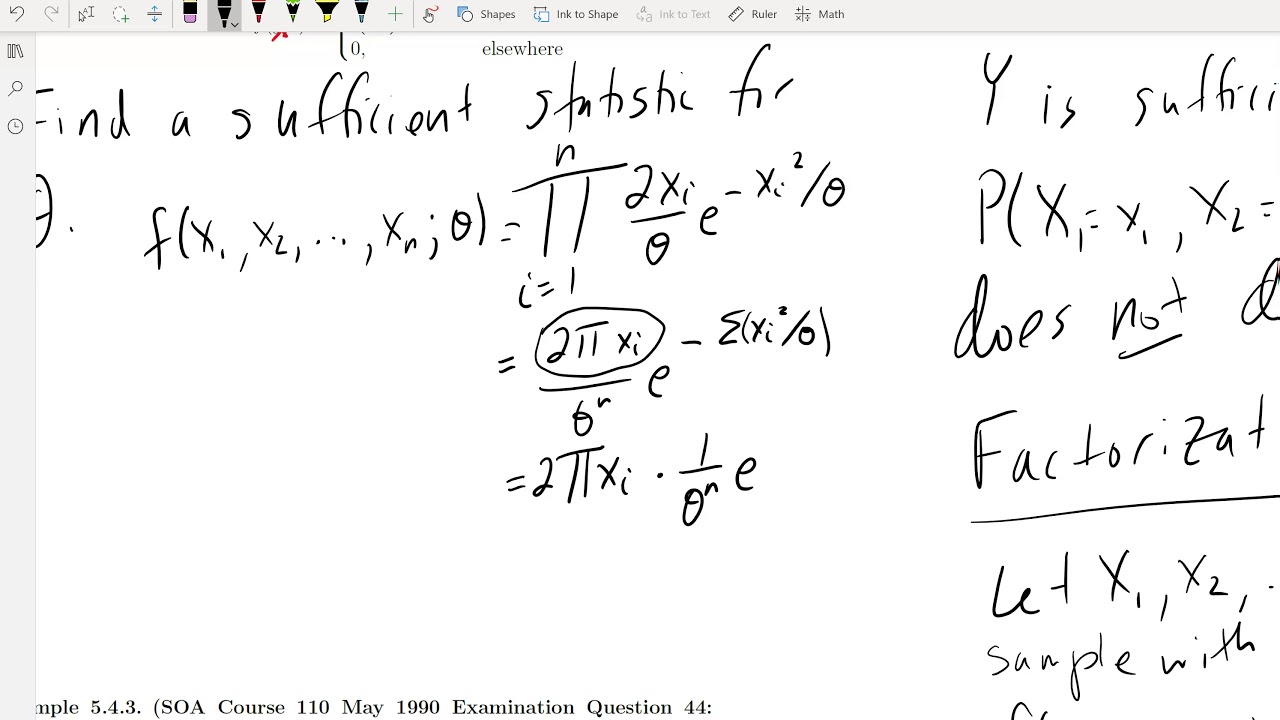 Sufficient Statistics 4 20 20