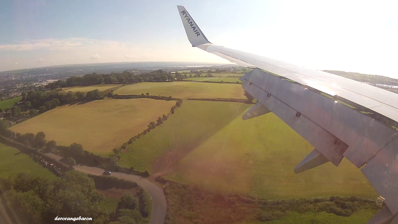 Landing at Cork Airport with Ryanair Boeing 737-8AS(WL) EI-DWY