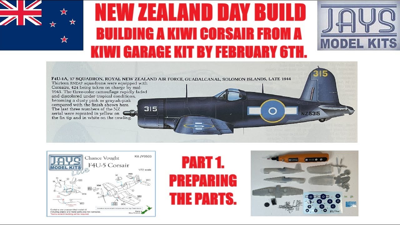 Сборка модели самолета Chance Vought Corsair F4U-5 в масштабе 1/72, KY0503, Новая Зеландия. Часть...