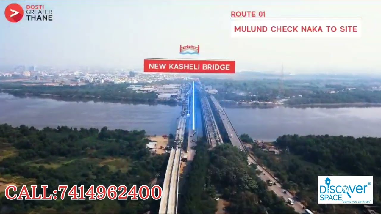 Dosti Greater Thane: The 125-Acre Connectivity Advantage! 🚀 | Full Location Map & Metro Access!