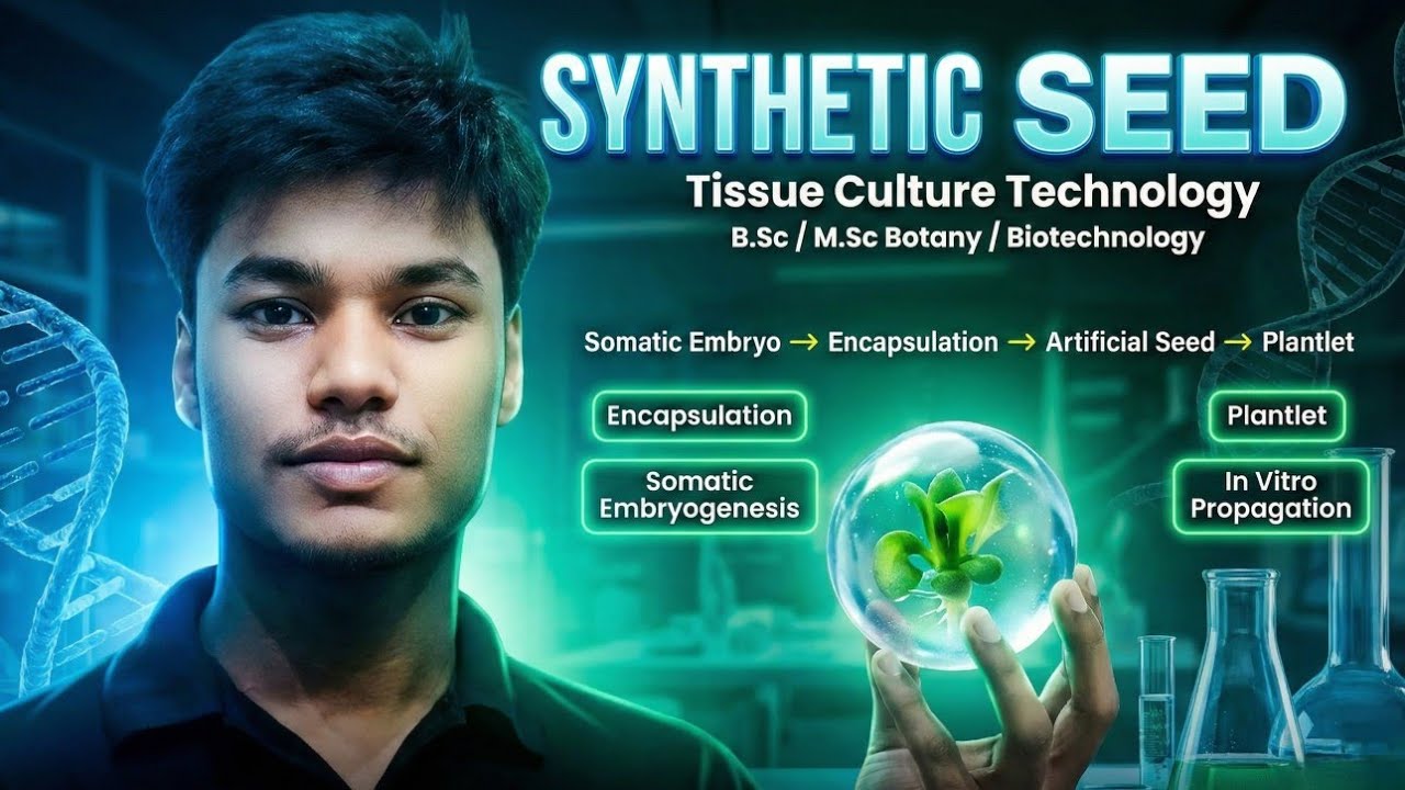 Synthetic Seed (Artificial Seed) Made Easy | Tissue Culture Important Topic