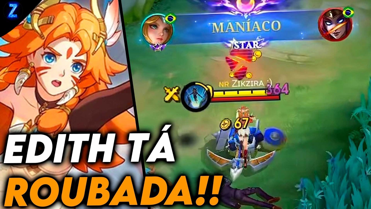 DEPOIS DESSA PARTIDA VAI VIRAR AT&Eacute; META BAN KKKKKKKK - EDITH GAMEPLAY | Mobile Legends