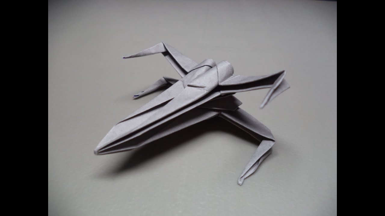 How to Fold an Origami Star Wars X-wing Starfighter