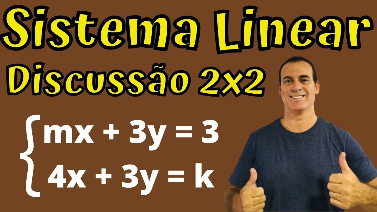 Discussão do Sistema Linear 2 x 2 . #Sistemalinear; #@profrodrigotiti