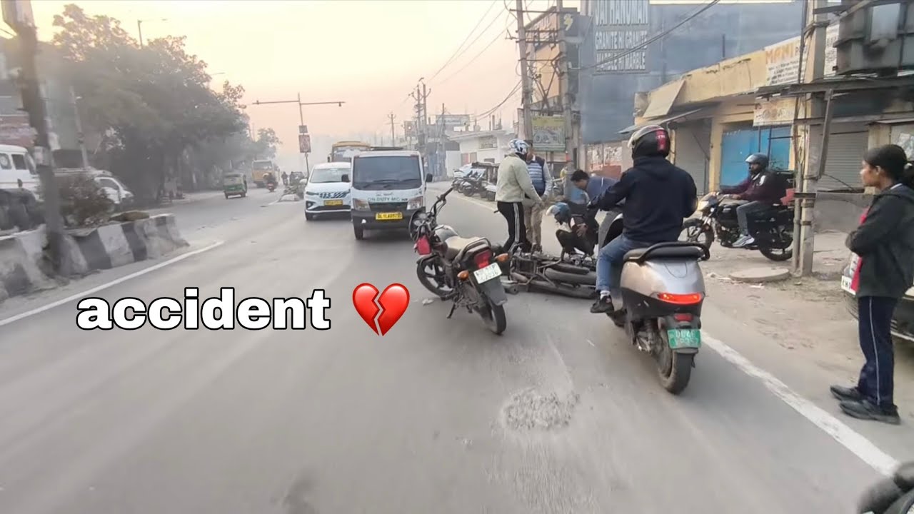 Friend bike crash #vlog #bike 
