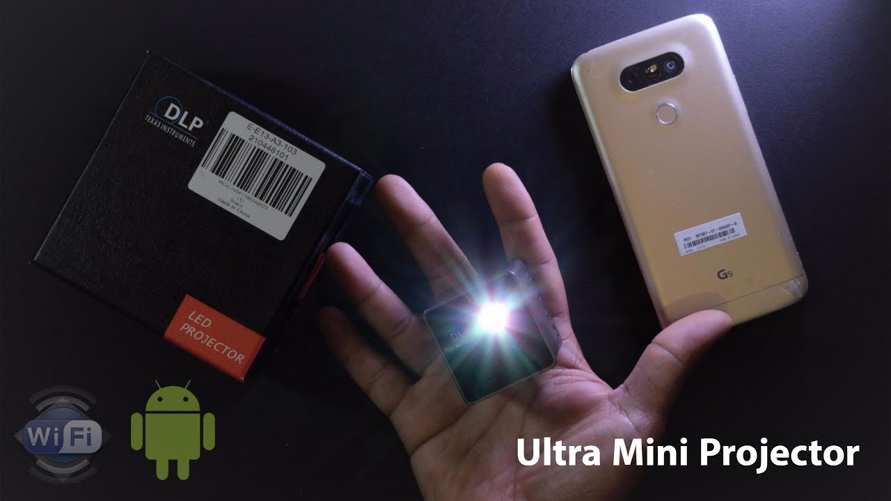 GearBest Mini DLP Projector - Worlds Smallest Projector P1+ Wifi