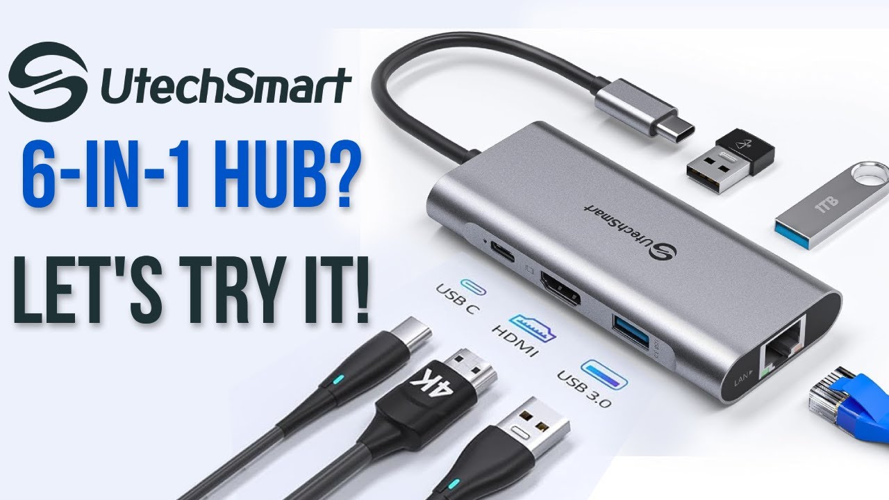 Обзор и распаковка USB-хаба POWERHOUSE UtechSmart 6-в-1!