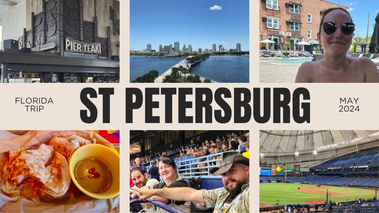Exploring St. Petersburg, FL: Beach Day, Pier Teaki, Avalon Hotel & Our First Baseball Game!