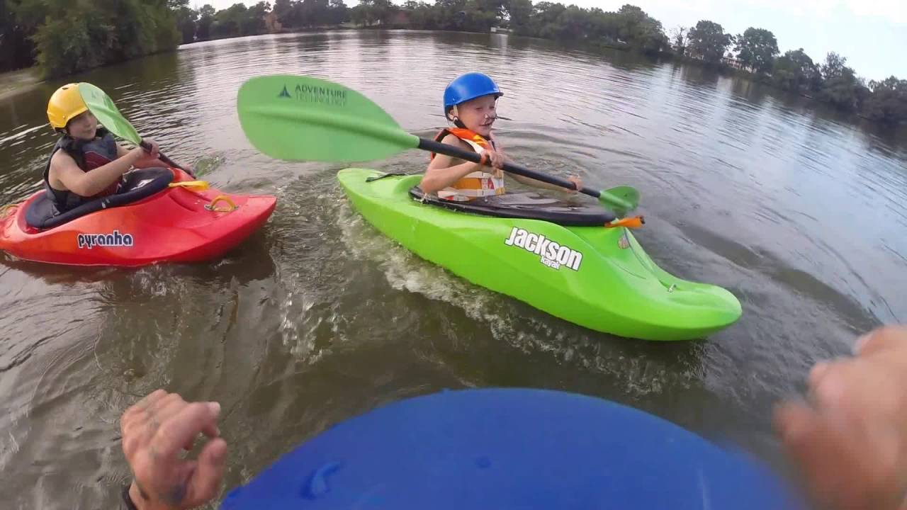 Kids Kayaking Learning to Roll