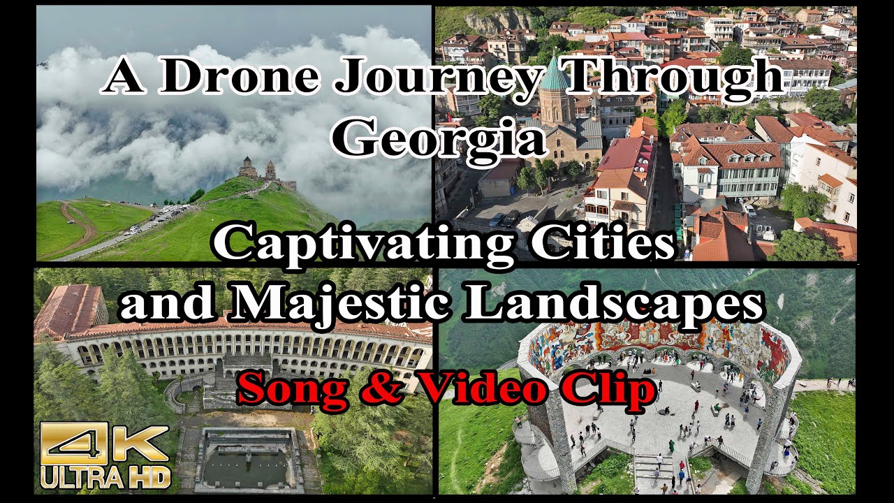 Drone Journey Through Georgia 🇬🇪:Captivating Cities and Majestic Landscapes.2024 Tbilisi Kutaisi..