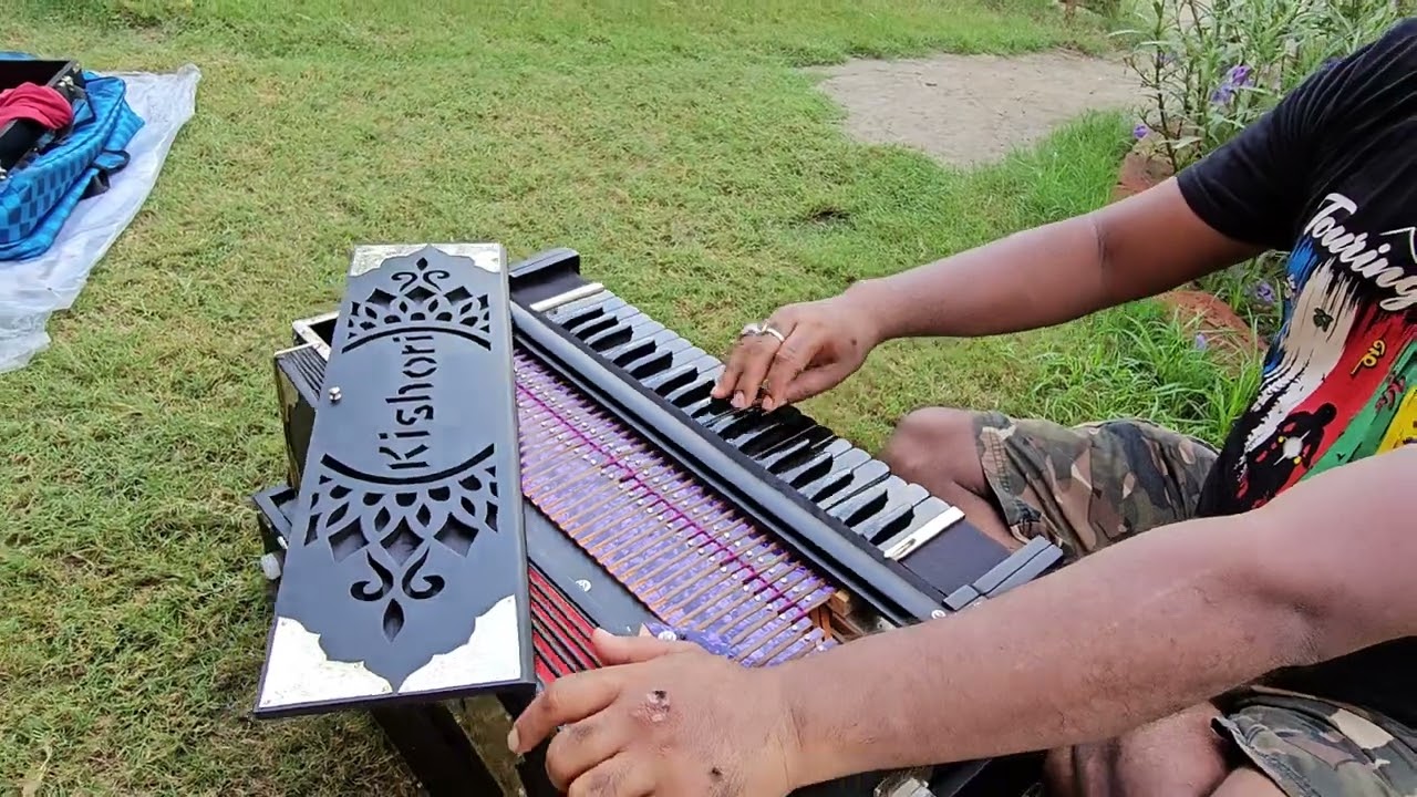 Kishori Transcendental Black Matt Finishing 37 Keys 9 Scale Changer Portable Harmonium with Coupler