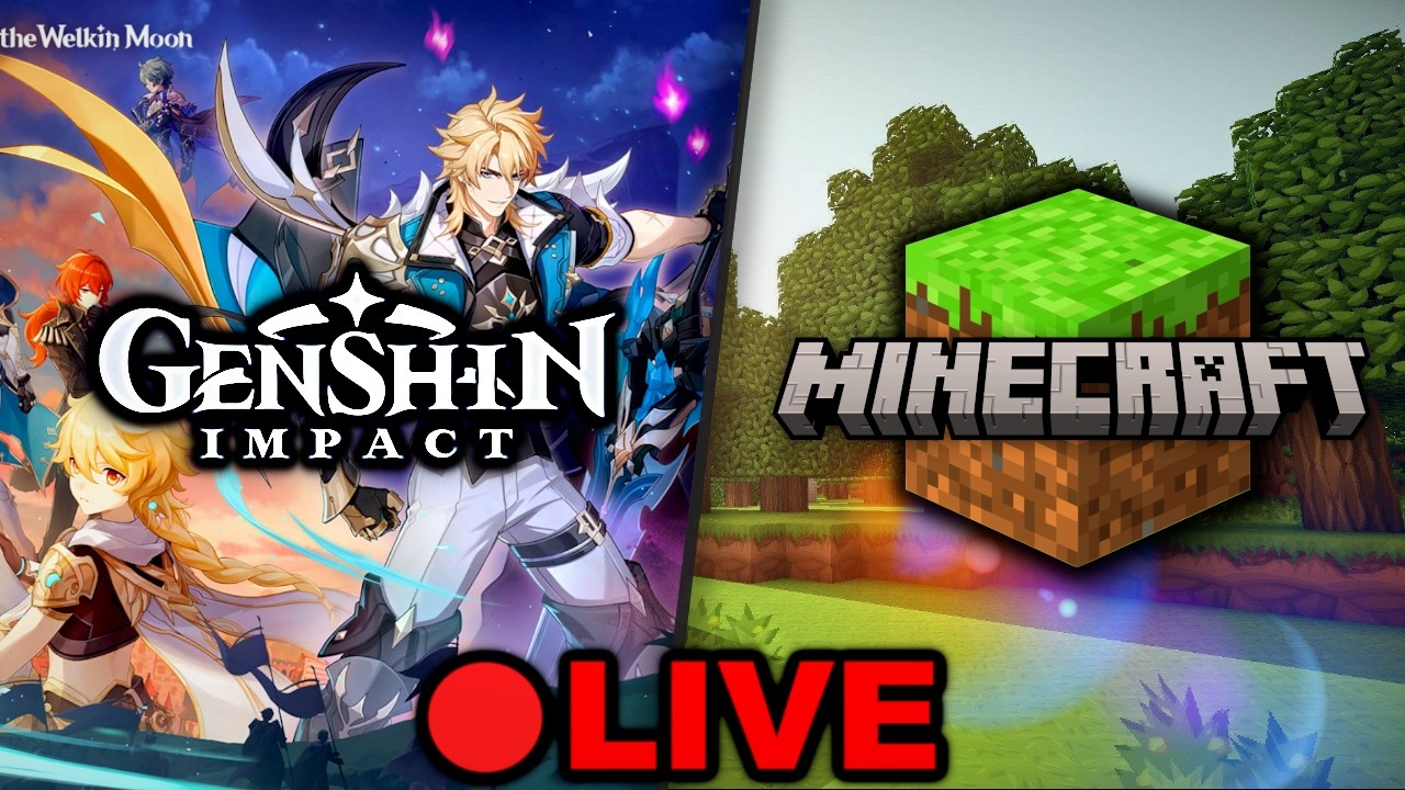 Genshin Impact Luna 5 Dailies, Events, & Quests / Minecraft Later! | LIVE