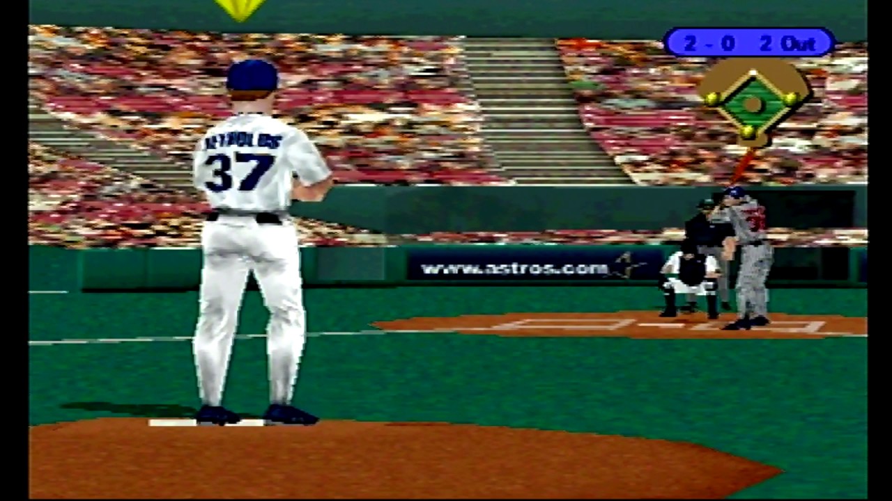 (PS1) TRIPLE PLAY 99 Full Game Twins @ Astros
