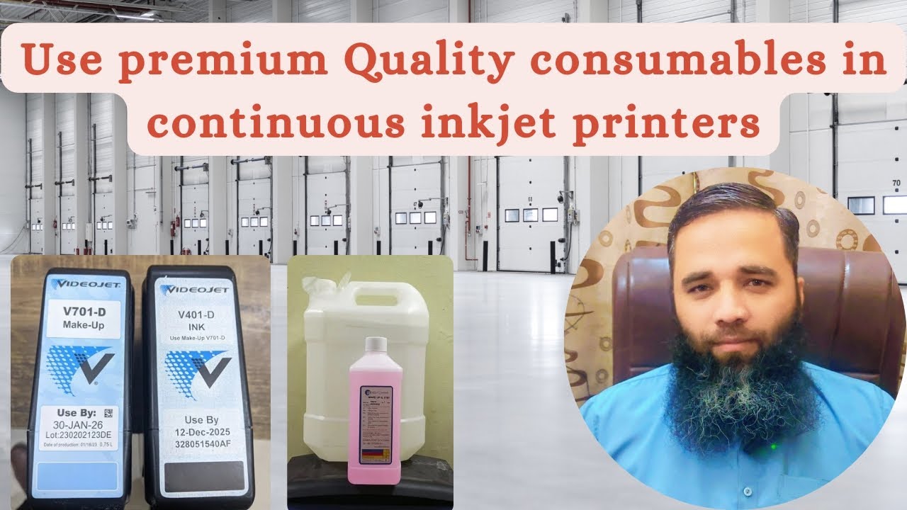 Use Premium Quality Consumables in continuous inkjet Printers | Pakistan inkjet #videojet #solution