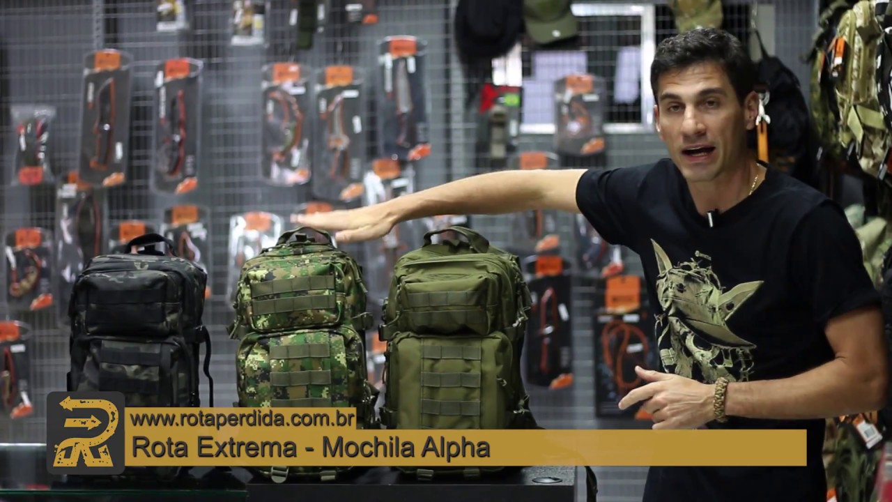 Novas Cores Mochila Alpha - Rota Extrema
