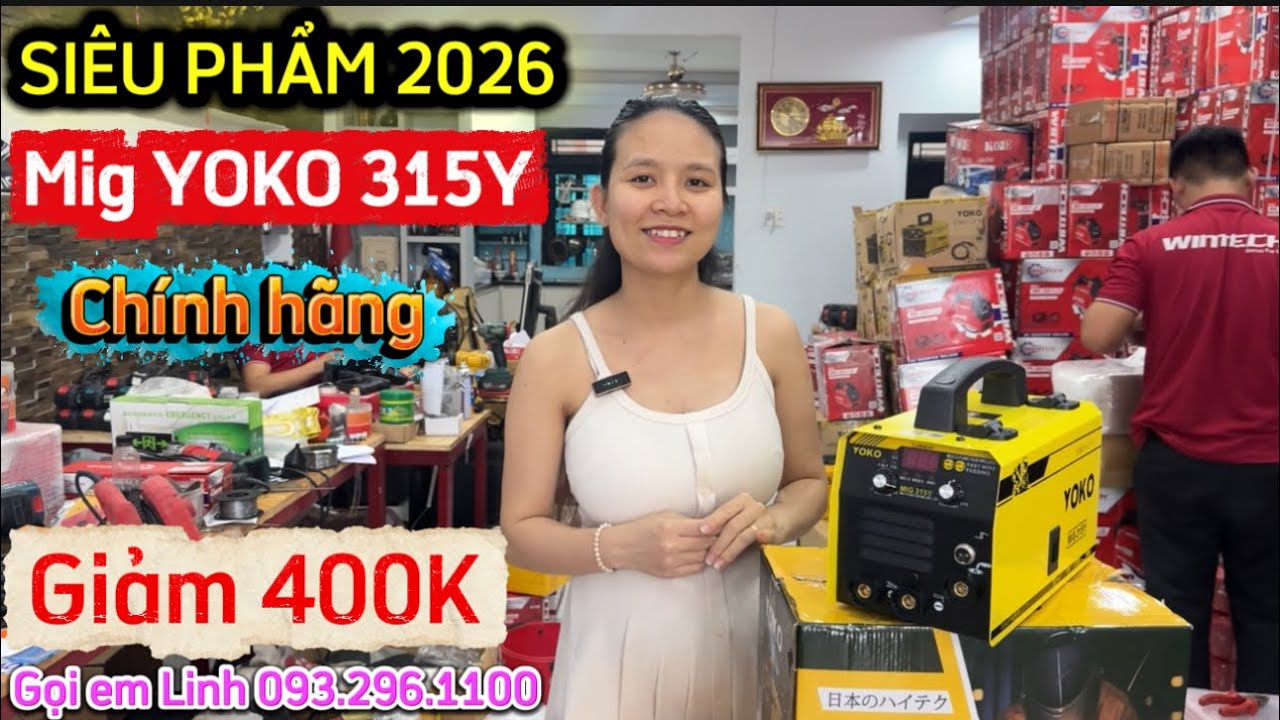 🔴TRÃI NGHIỆM SIÊU PHẨM ĐỜI MỚI 2026🔴MÁY HÀN MIG/QUE ĐA NĂNG YOKO 315Y NHẬT BẢN #mayhan #yoko #kobe