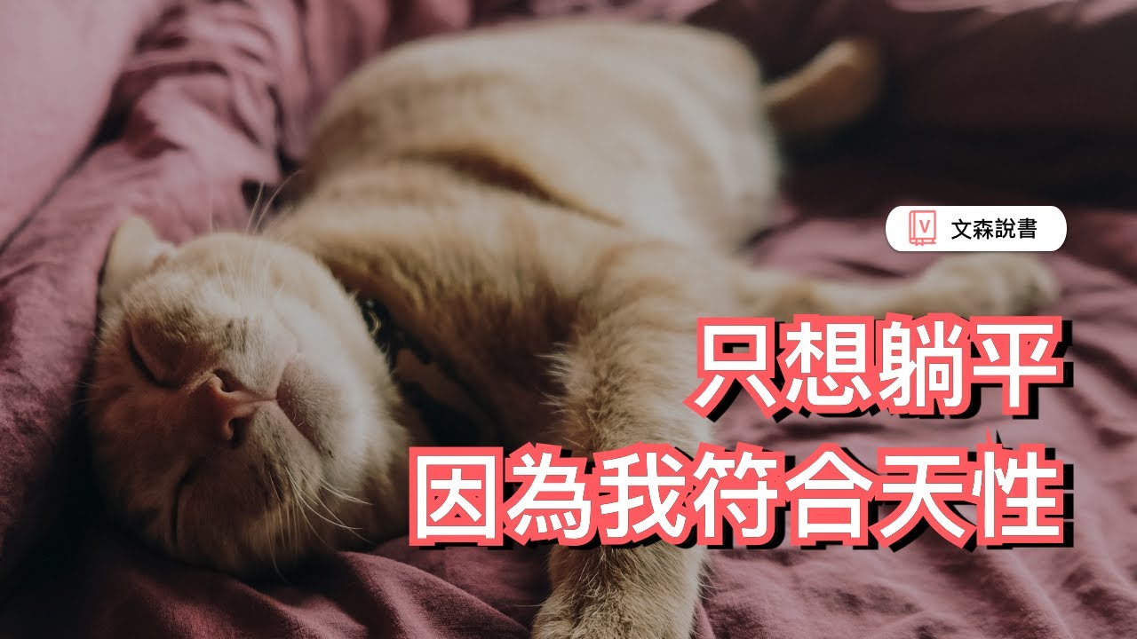因為我是人，所以下班後必須躺平｜《天生不愛動》｜文森說書