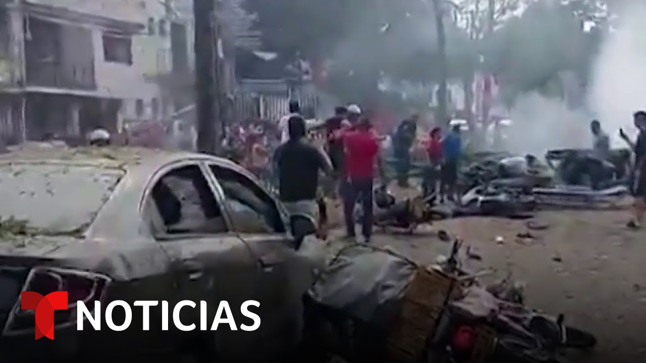 Explosiones en las afueras de base militar colombiana dejan decenas de heridos | Noticias Telemundo