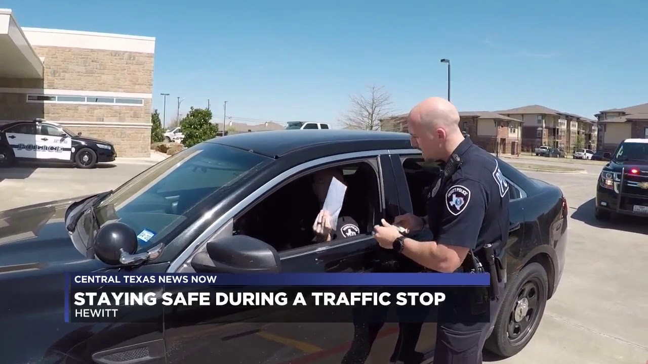 Police officers follow specific steps to stay safe during traffic stops