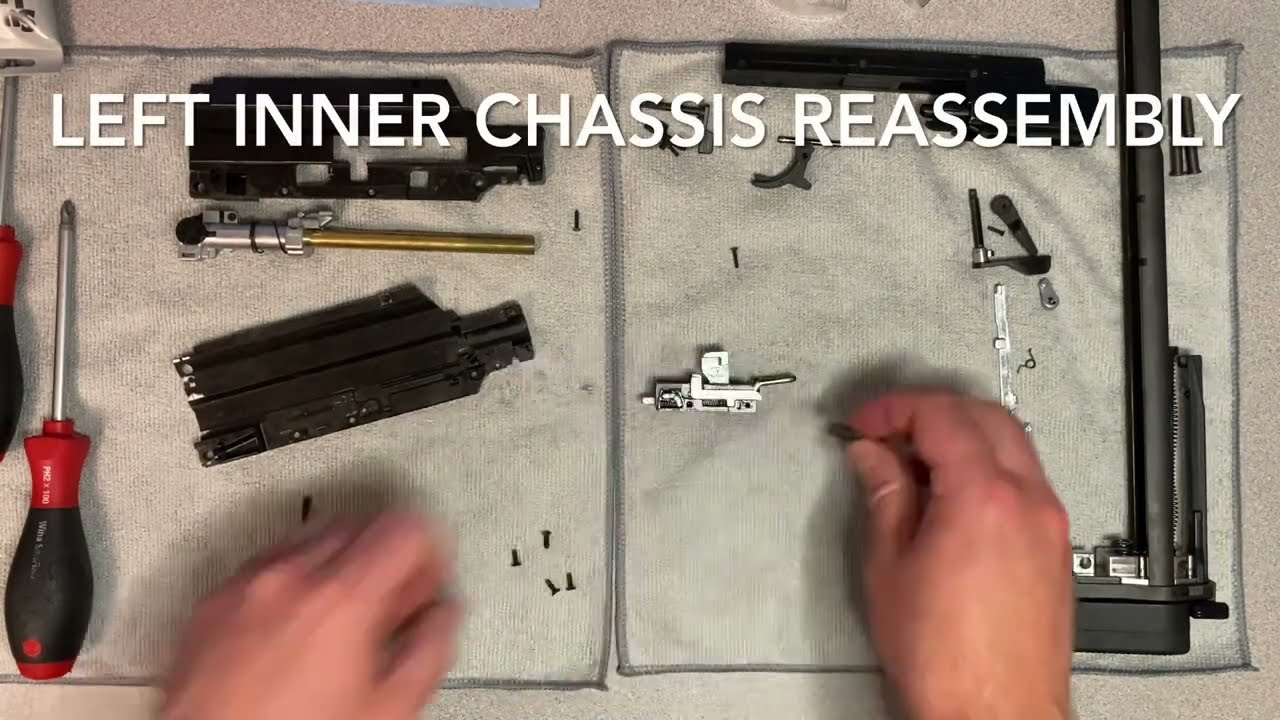 Tokyo Marui MP7 Gas Blow Back - Enhanced Sear Installation / Chassis Disassembly