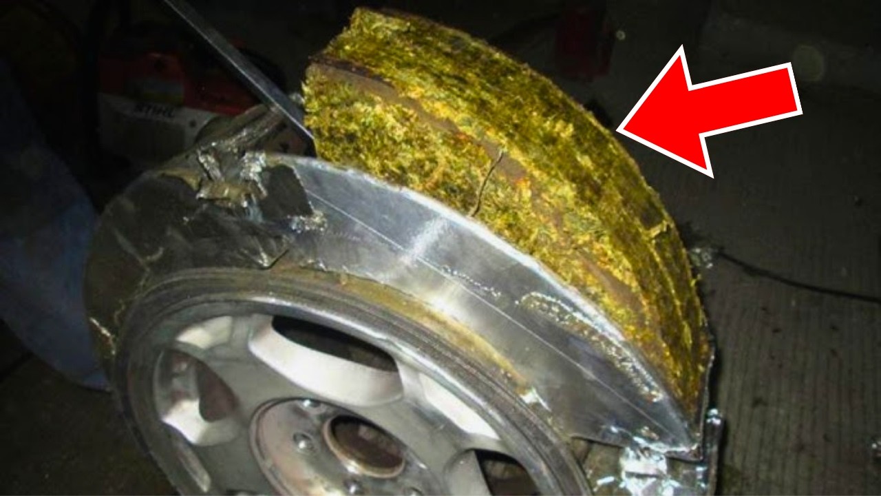 Mechanic Notices Truck Tire Is Unusually Heavy&hellip; Cuts It Open and Calls 911!