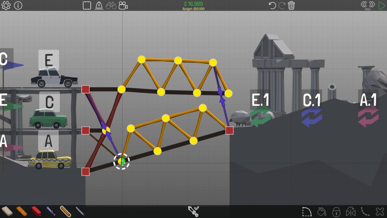 Poly Bridge 4-4 Sorting