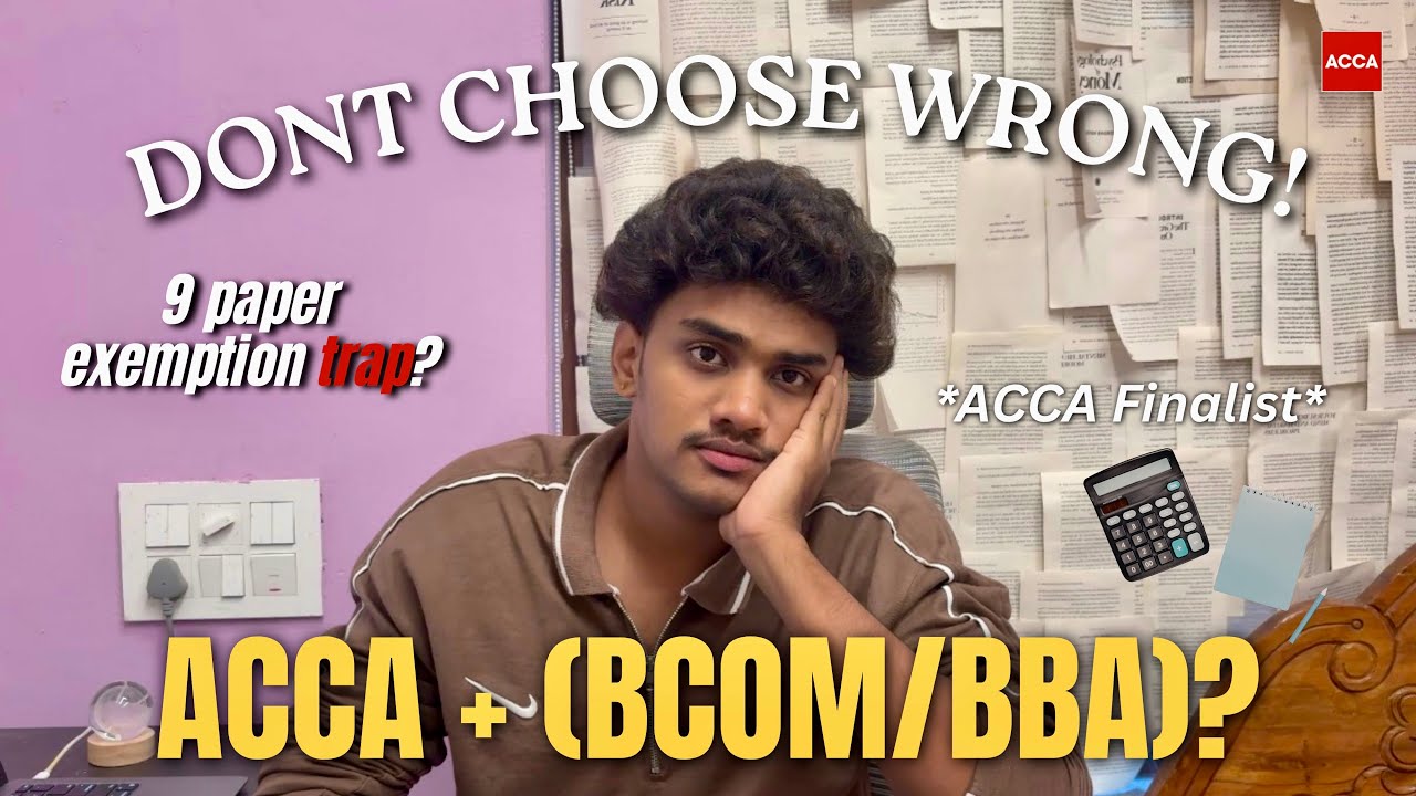ACCA with B.Com vs BBA 📚 | Reality About 9 Paper Exemptions 🙇🏼 #szdh #acca 