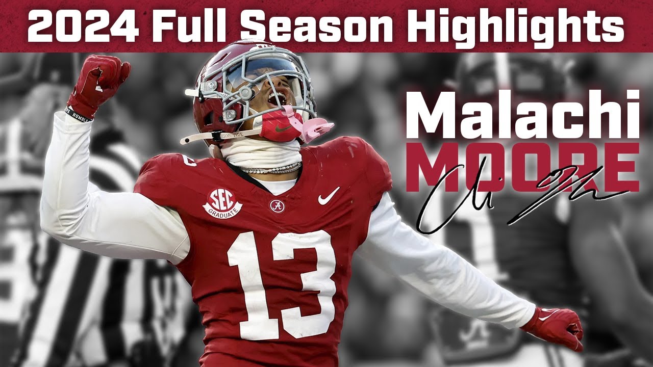 Malachi Moore | 2024 Highlights | HD | Alabama DB 🐘