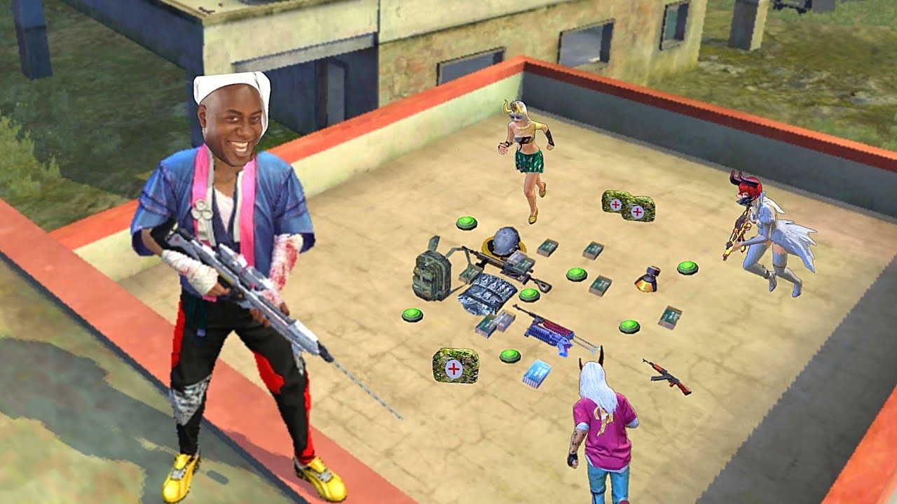 loot prank in L shape house 😂 | trolling noob exe | garena free fire funny moments 155