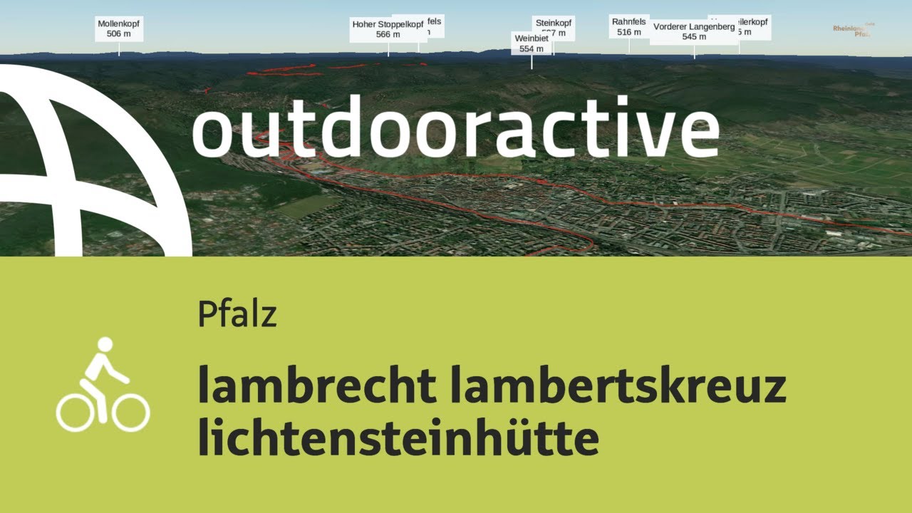 Radtour in der Pfalz: lambrecht lambertskreuz lichtensteinh&uuml;tte