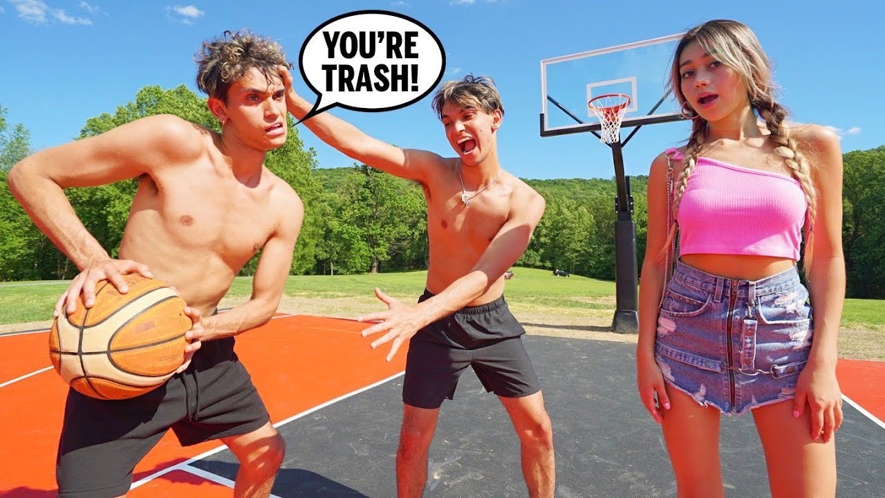 1v1 Basketball Against Twin Brother!