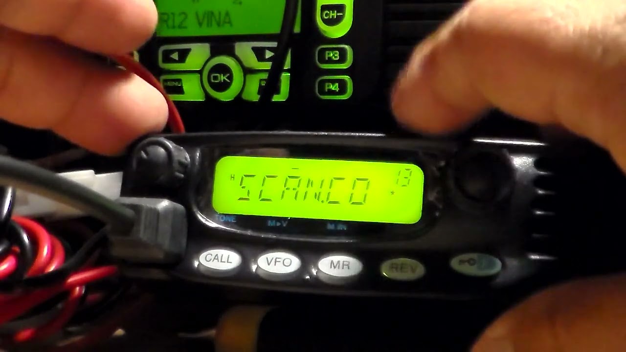 TM-271-A configuración de scanner de memorias, salto de memorias y paso de frecuencia (step).