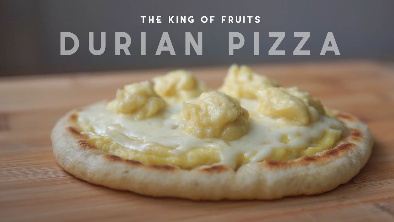 THE KING of fruits DURIAN PIZZA, best easy fruit pizza recipe, dessert pizza, homemade pizza recipe