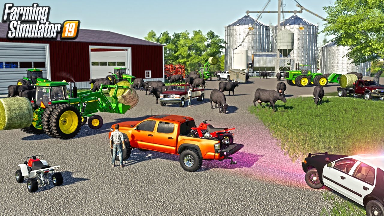 OUR CATTLE GET OUT & RUIN SQUAD'S FARM (IOWA ROLEPLAY) FARMING SIMULATOR 19