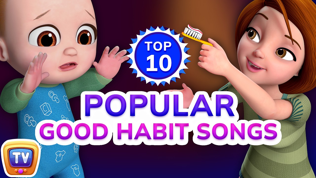 Yes Yes Go to School Song & More - Top 10 Good Habits Songs for Kids - ChuChu TV Nursery Rhymes