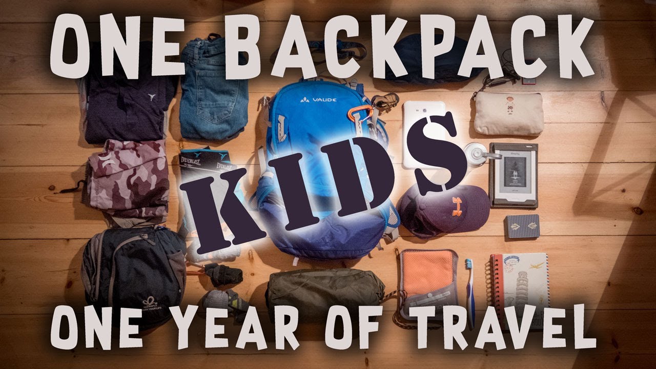 How to pack carry-on only for kids! | One year of travel |