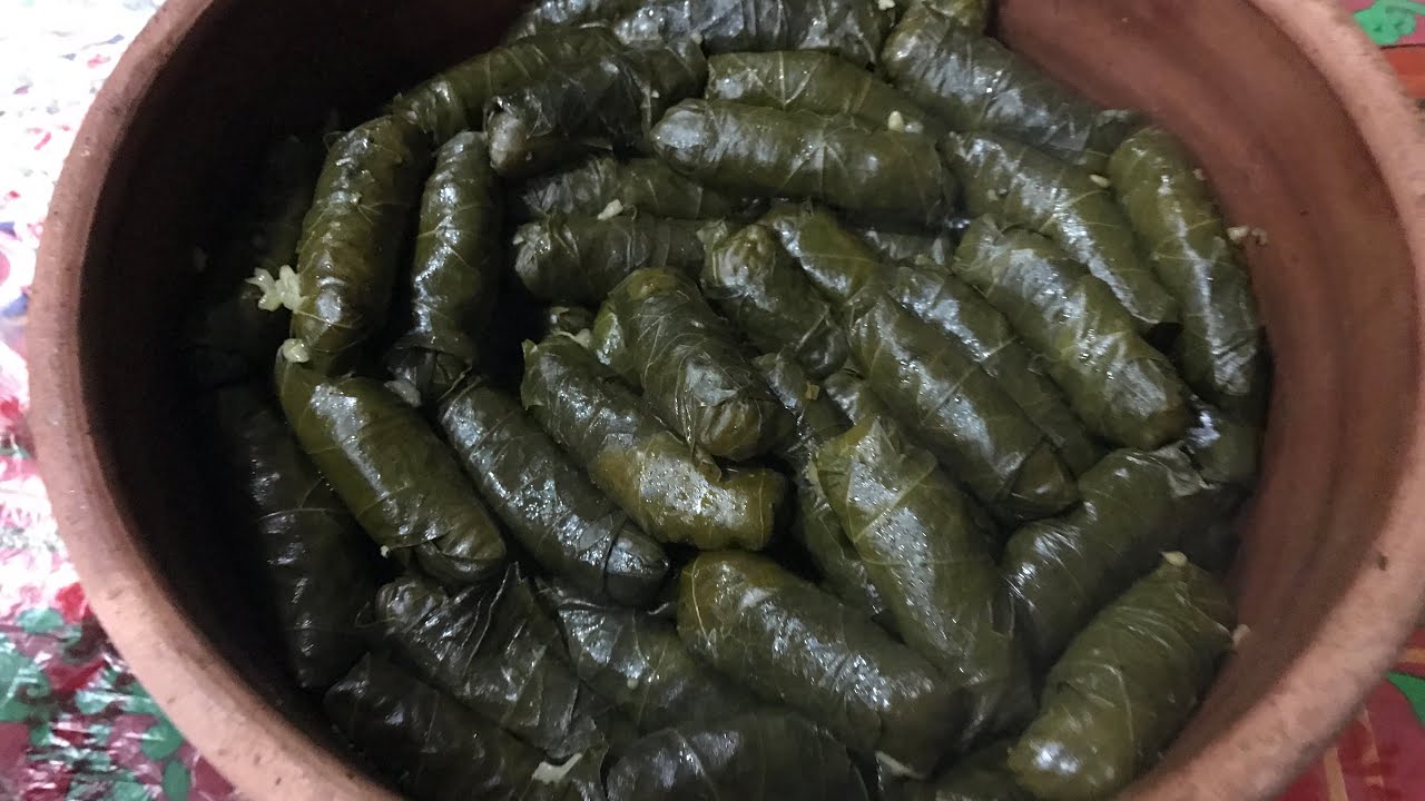 طاجن ورق العنب في الفرن//التسوية المظبوطة للمحشي