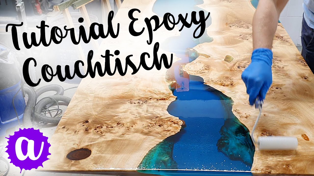 Epoxidharz Couchtisch selber machen - Komplette Anleitung für deinen eigenen Epoxy Wohnzimmertisch