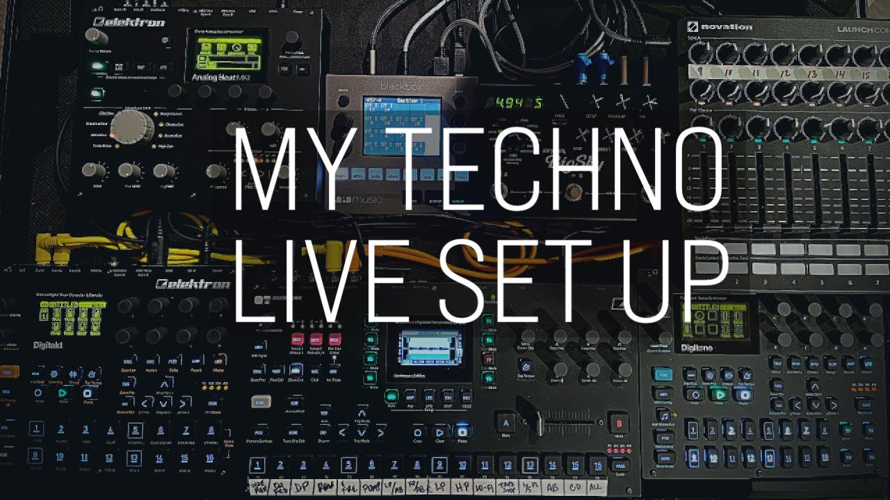 My Techno Live Setup | Elektron Digitakt Octatrack Digitone Analog Heat 1010 Blackbox  and Big Sky