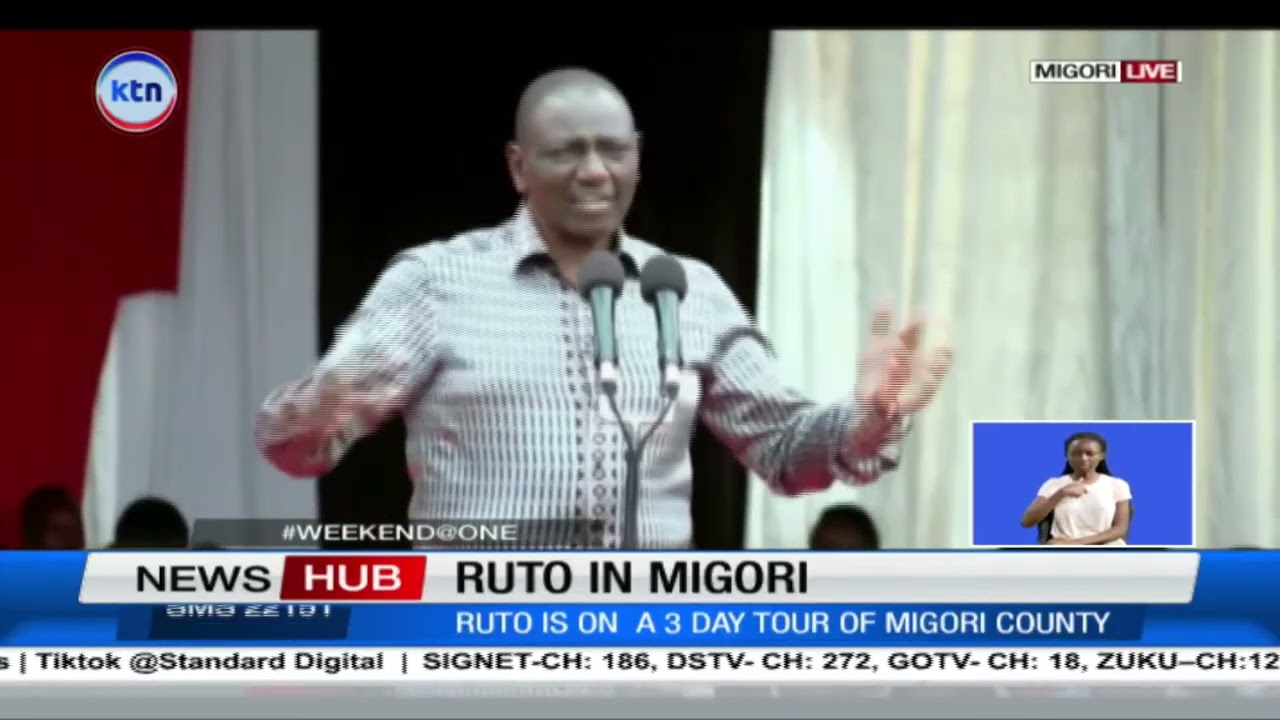 President William Ruto three day tour in Migori county