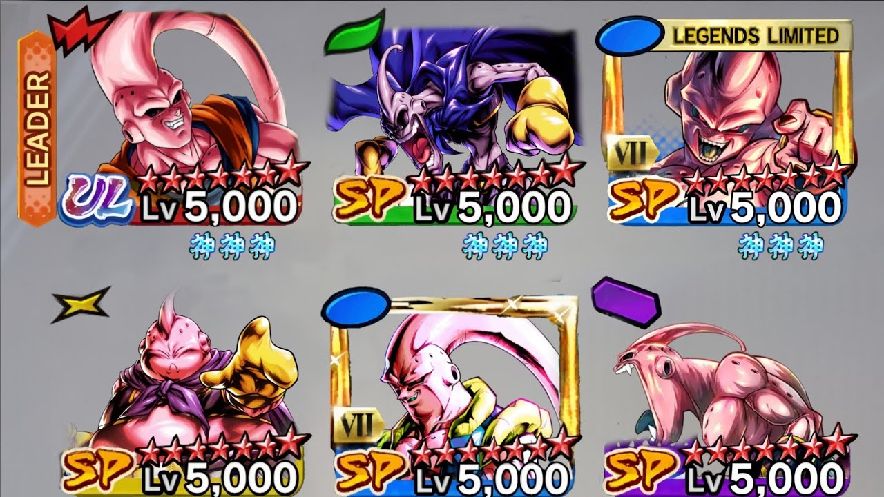 All the Forms of Majin Buu!!!