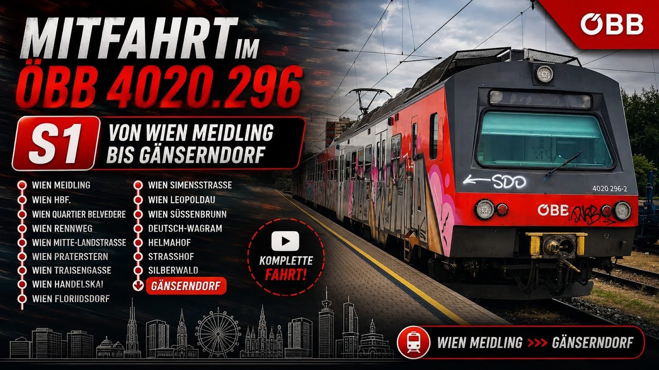 Mitfahrt 4020.296 Wien Meidling bis Gänserndorf