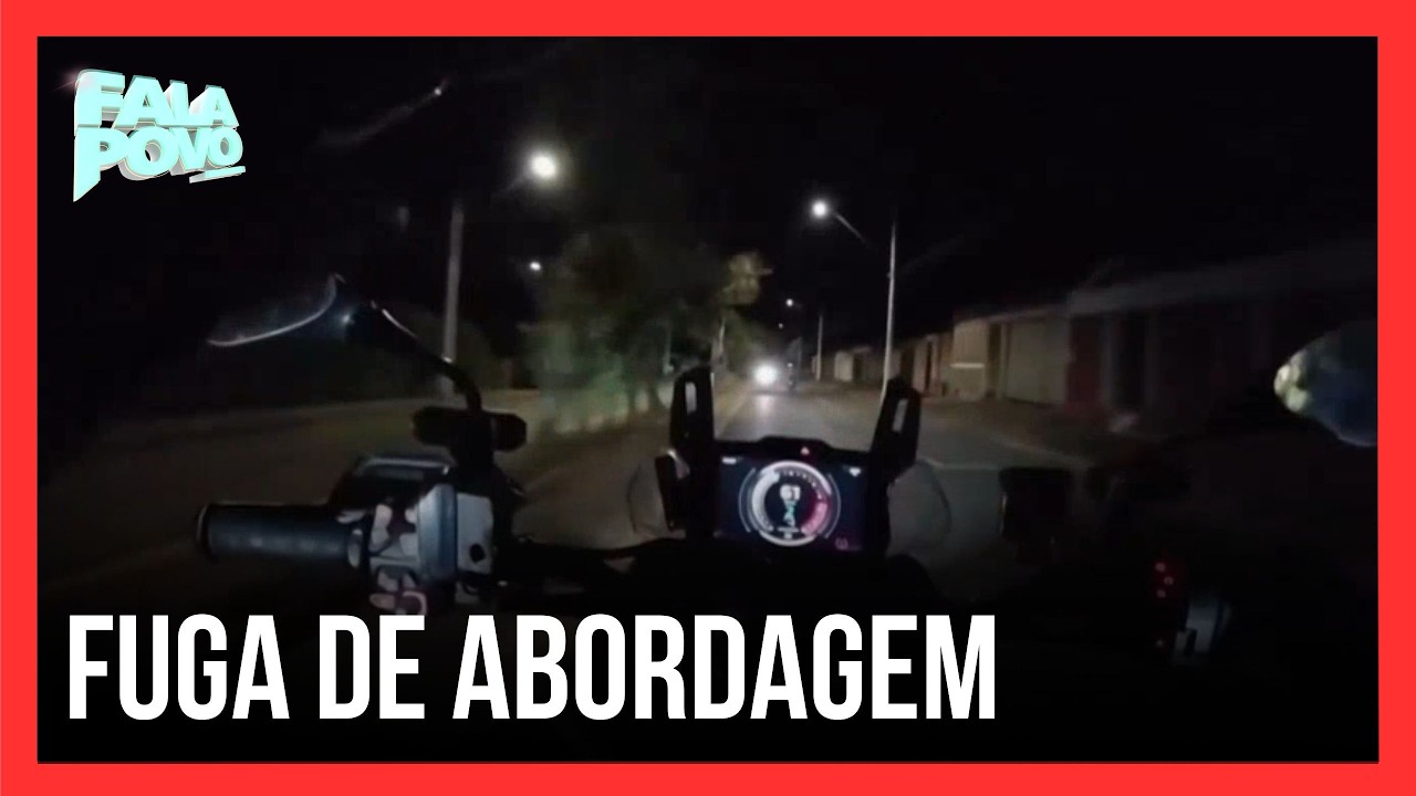 Motociclista e garupa em veículo sem placa tentam fugir de abordagem da polícia