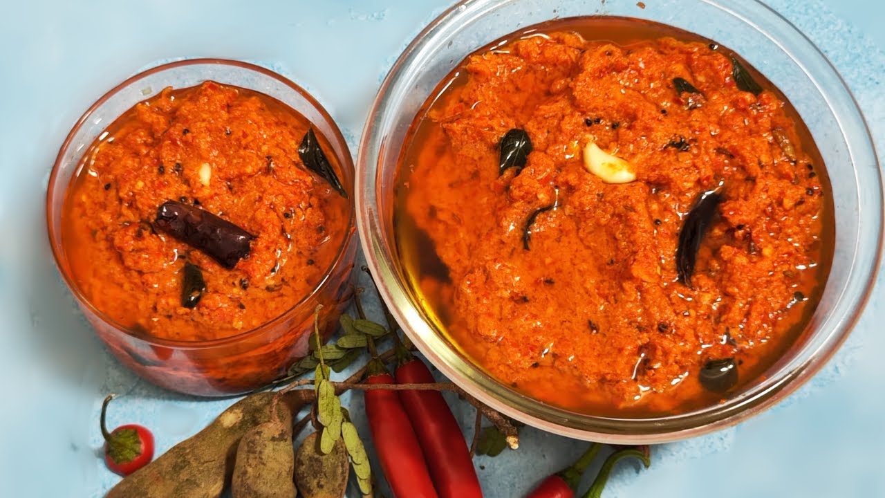 Pandu Mirch Aur Kachi Imli Ka Achaar | Pandu Mirchi Pickle Recipe | Red Chilli Pickle |