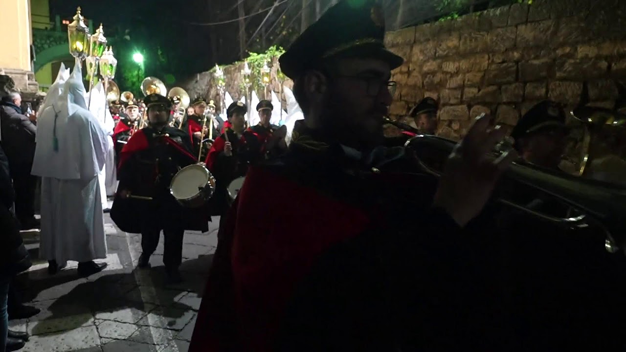 La Processione bianca di Giovedì Santo 6 aprile 2023 a Piano di Sorrento